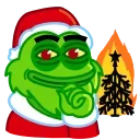 Pepe Grinch 스티커