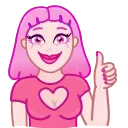 Pink Petty 스티커