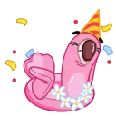 Pool Flamingo 스티커