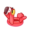 Pool Flamingo 스티커