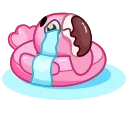 Pool Flamingo 스티커