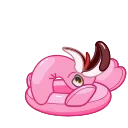 Pool Flamingo 스티커