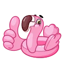 Pool Flamingo 스티커