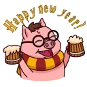 Potter Pig 스티커
