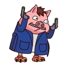 Potter Pig 스티커