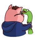Potter Pig 스티커