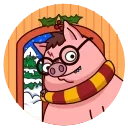 Potter Pig 스티커