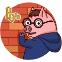 Potter Pig 스티커