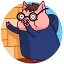 Potter Pig 스티커