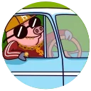 Potter Pig 스티커