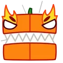 Pumpkin Cube 스티커