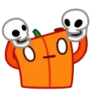 Pumpkin Cube 스티커