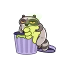 Racoon 스티커