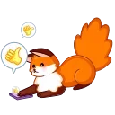 Red Fox 스티커
