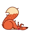 Red Squirrel 스티커
