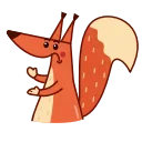 Red Squirrel 스티커