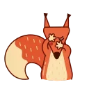 Red Squirrel 스티커