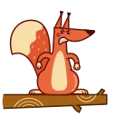 Red Squirrel 스티커