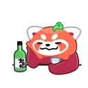 RRRed Panda 스티커