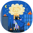 Batman vs. Life Crisis 스티커