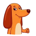 Salchicha Dog 스티커
