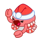 Santa's Crab 스티커