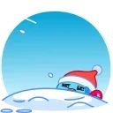 Santa's Crab 스티커