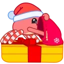 Santa's Crab 스티커