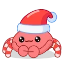 Santa's Crab 스티커