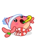 Santa's Crab 스티커