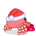 Santa's Crab 스티커
