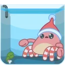 Santa's Crab 스티커