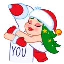 Santa Girl 스티커
