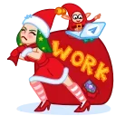 Santa Girl 스티커