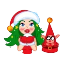 Santa Girl 스티커