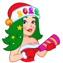 Santa Girl 스티커