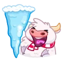 Santa Moo 스티커