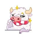 Santa Moo 스티커
