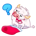 Santa Moo 스티커