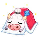 Santa Moo 스티커