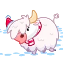 Santa Moo 스티커