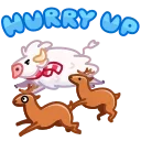 Santa Moo 스티커