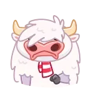 Santa Moo 스티커