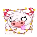 Santa Moo 스티커