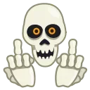 Skull 스티커