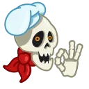 Skull 스티커