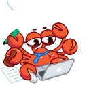 Grab this Crab 스티커