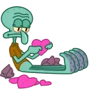 Squidward & Squilvia 스티커