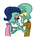Squidward & Squilvia 스티커