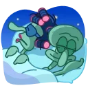 Squidward & Squilvia 스티커